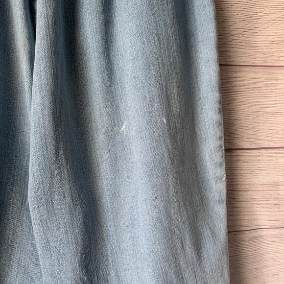 Allison Daley Retro Denim Jean Capris Pull On Button Detail Legs Size 6 Petite - Picture 8 of 16